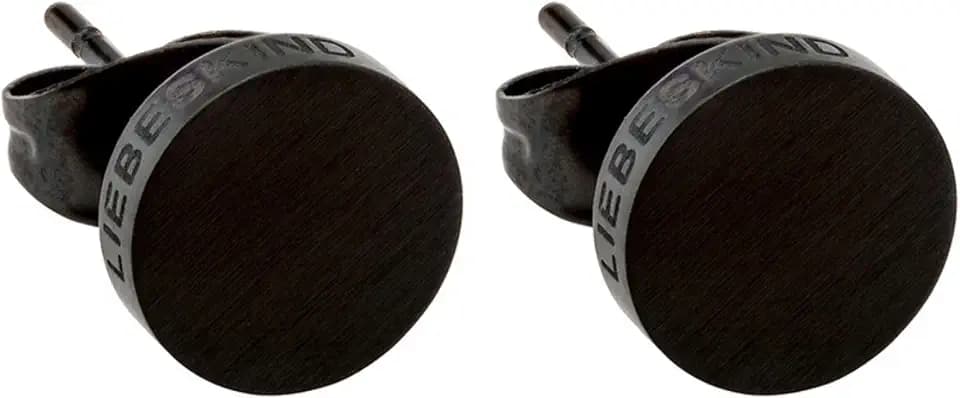 LIEBESKIND BERLIN Damen Ohrstecker – Basic Ohrringe aus Edelstahl – Poliert & mattiert – Kleine Stecker in Silber, Gold, Roségold & Schwarz – Verschiedene Formen – Perfekt für den Alltag