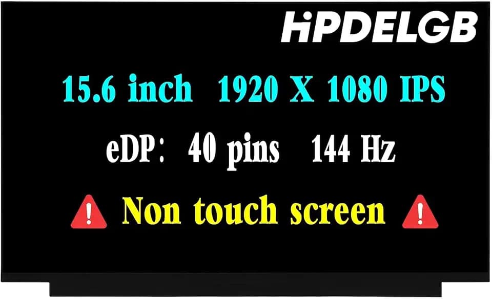 Replacement for Acer Nitro V 15 N23Q22 ANV15-51-73B9 Gaming ANV15-51 ANV15-51-51H9 LCD Non-Touch Screen Display Panel 15.6" FHD 144HZ 40 pin
