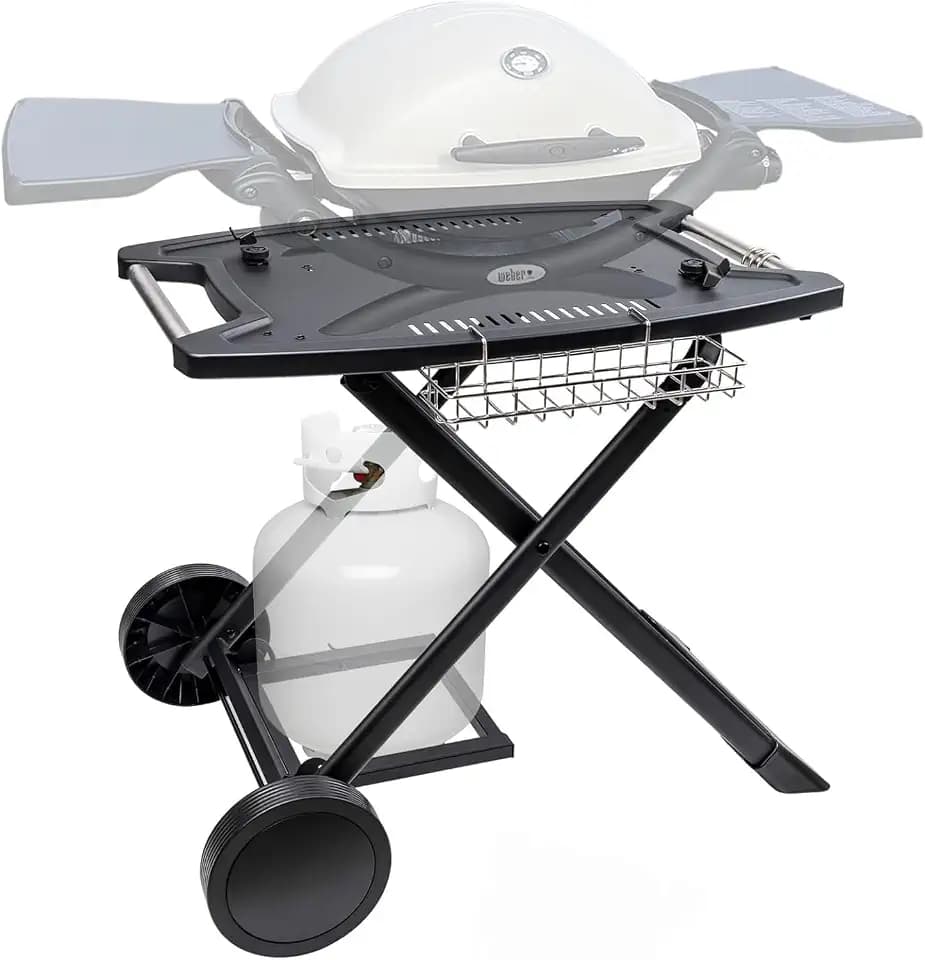 Portable Grill Cart for Weber Q1200, Q1000, Q2200, Q2000