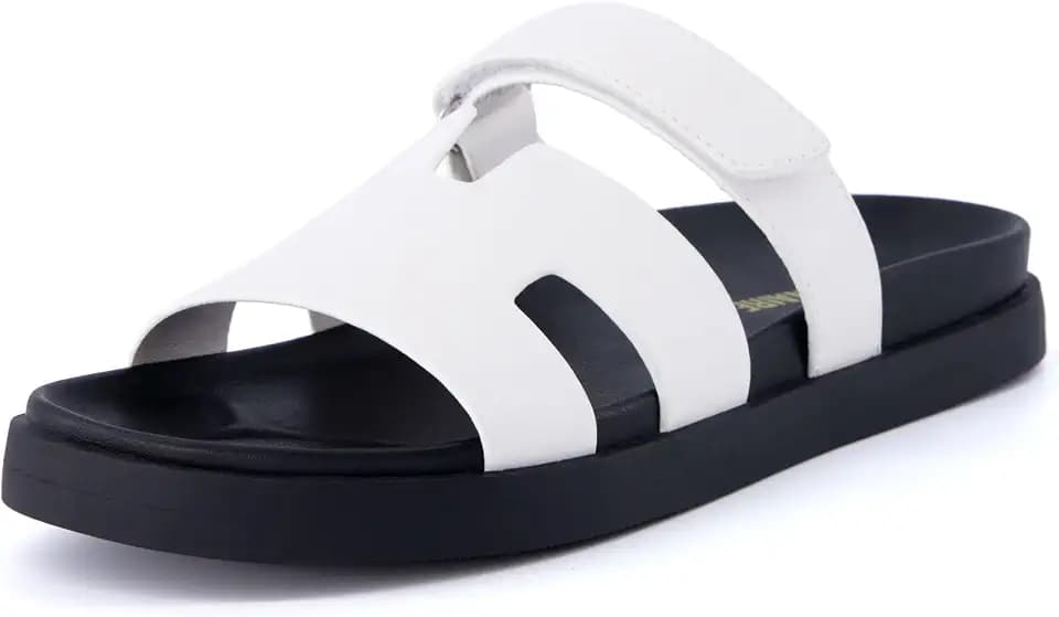 CUSHIONAIRE Women's Lotto footbed sandal with +Comfort, Wide Widths Available
