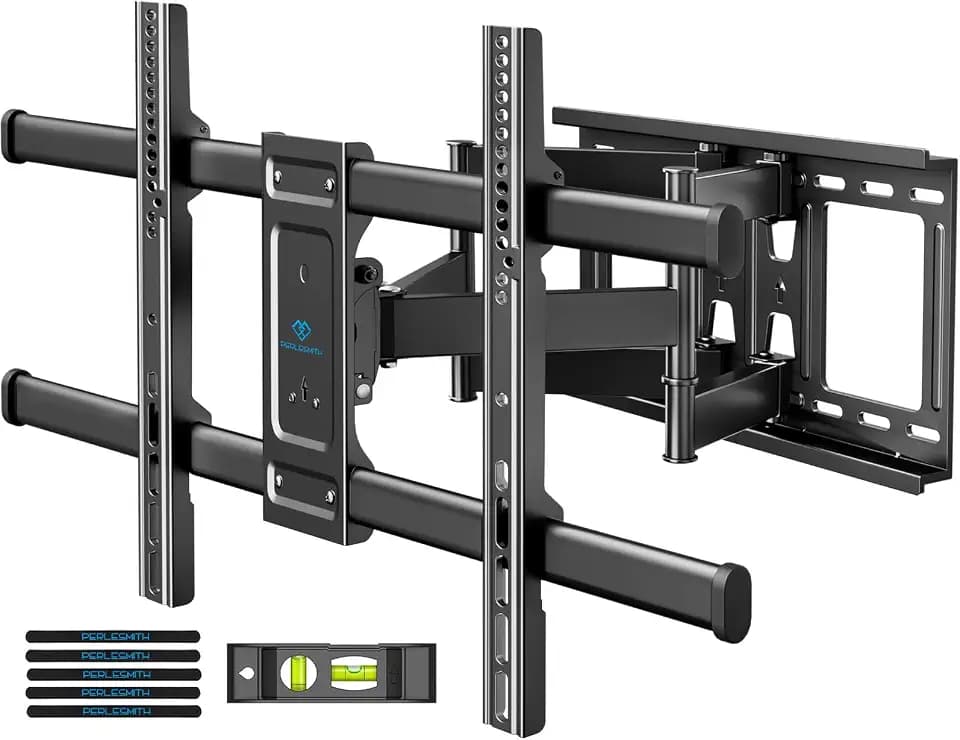 PERLESMITH Full Motion TV Wall Mount for 37–82 inch TVs up to 132 lbs