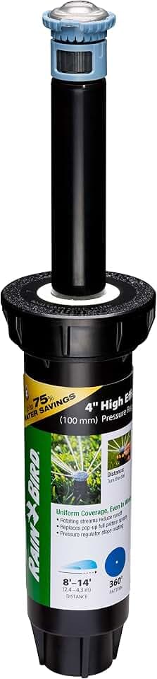 Rain Bird 8SAFPROPR HE Pro Rotary Sprinkler, Full Circle, 8-14 Feet, 4"
