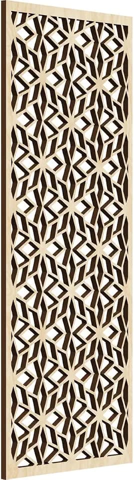 Lake Decorative Pierced Fretwork Wood Wall Panels, 9 3/8"W x 24 3/8"H x 1/4"T, Birch