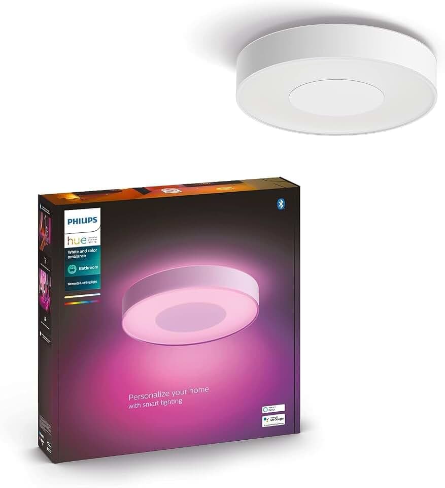 Philips Hue Xamento Deckenleuchte, Badezimmerlampe, L, Weiß
