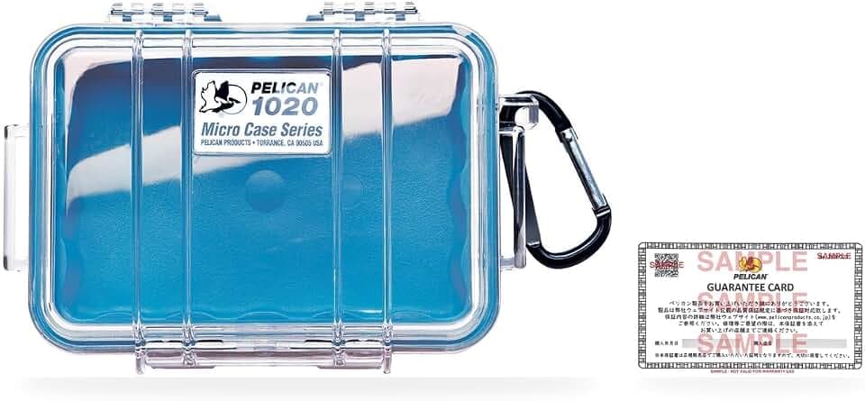 Pelican 1020 Micro Case (Blue/Clear)