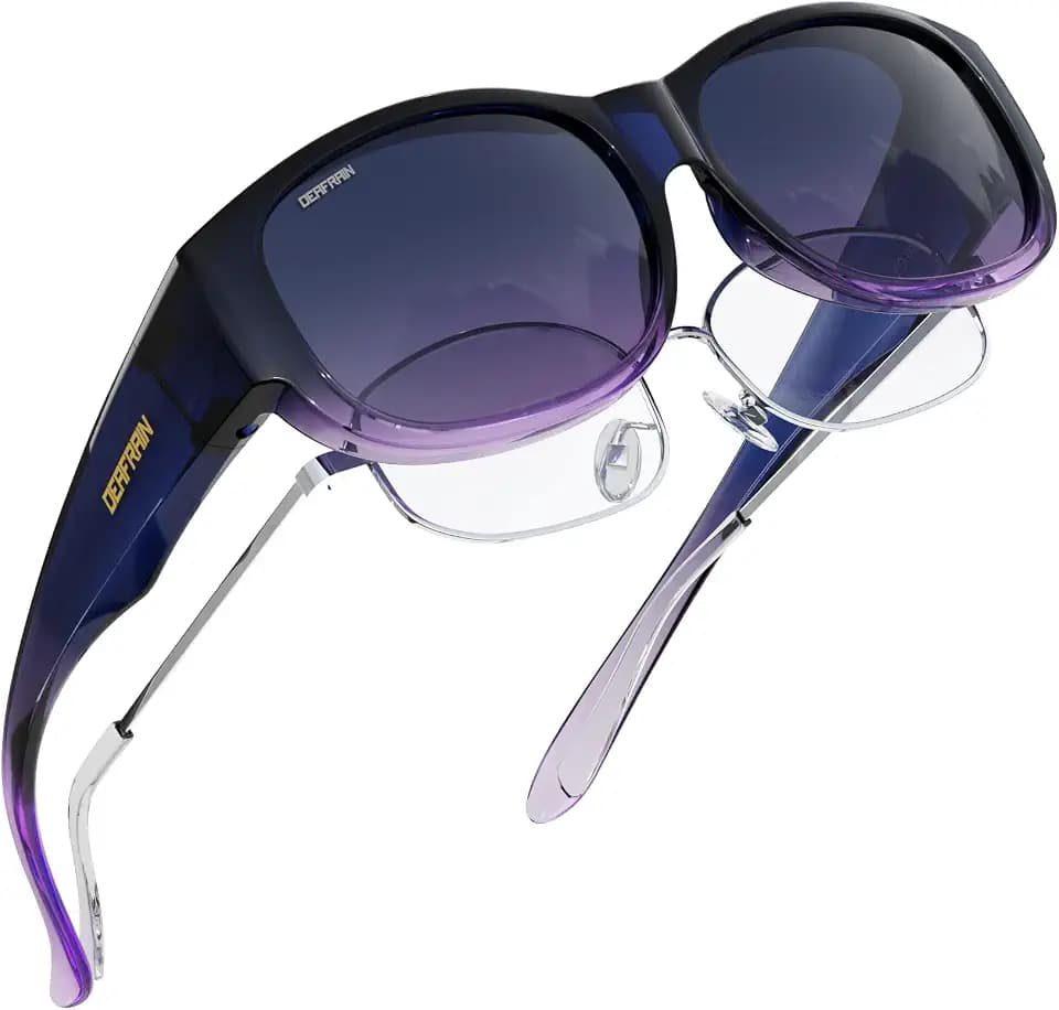DEAFRAIN Fit Over Sunglasses Over Prescription Glasses for Women Men