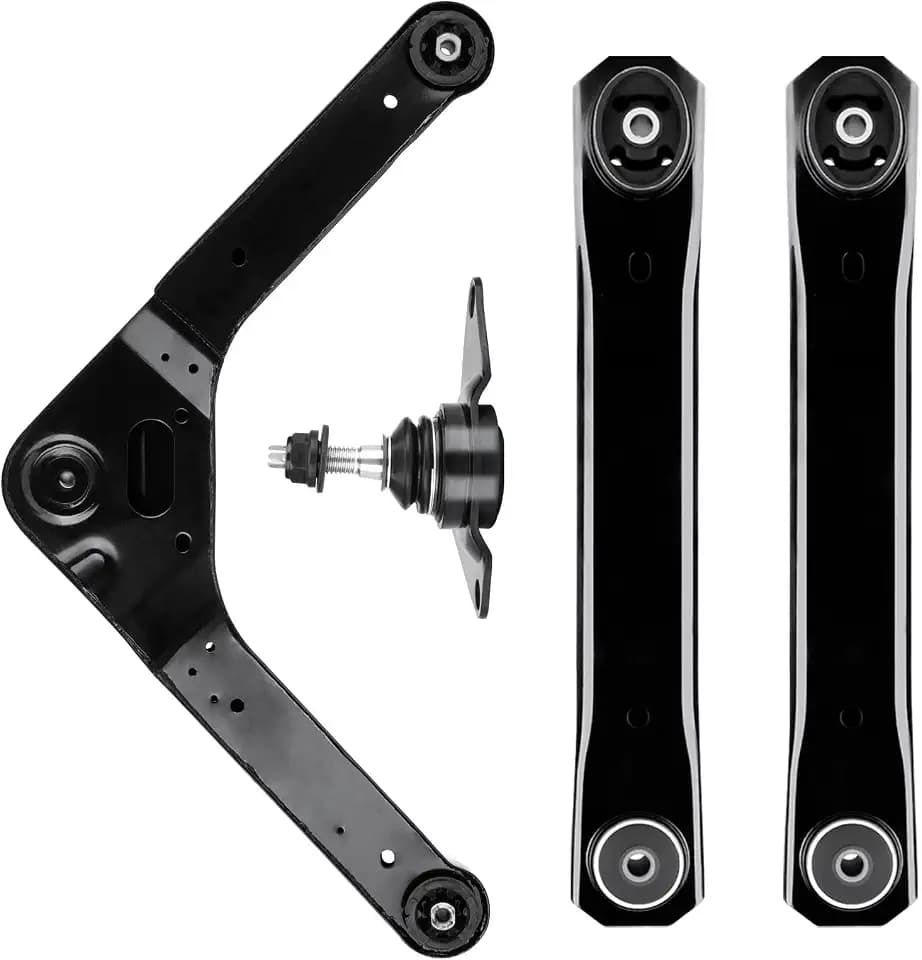 4PCS Rear Control Arm w/Ball Joint for Jeep Grand Cherokee 1999-2004, Upper and Lower Replacement Rebuild End Link Suspension Kit K643183 K641869 K7450