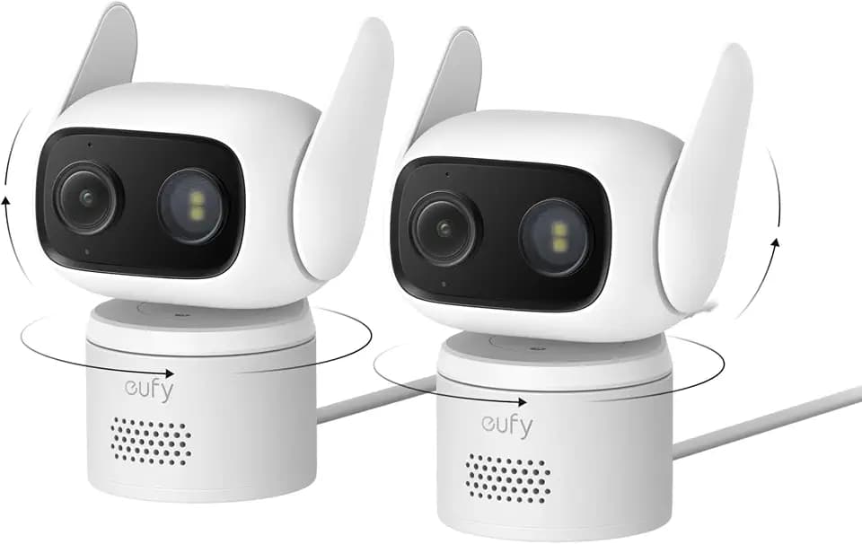 eufy Security Indoor/Outdoor Camera C31(2-Pack), IP66, No Subscription