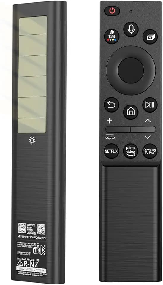 BN59-01357A Solar Voice Remote Control Replacement fit for Samsung Smart TVs Compatible with Samsung QLED Series Smart TV Also BN59-01357F BN59-01357P Full Function Replacement