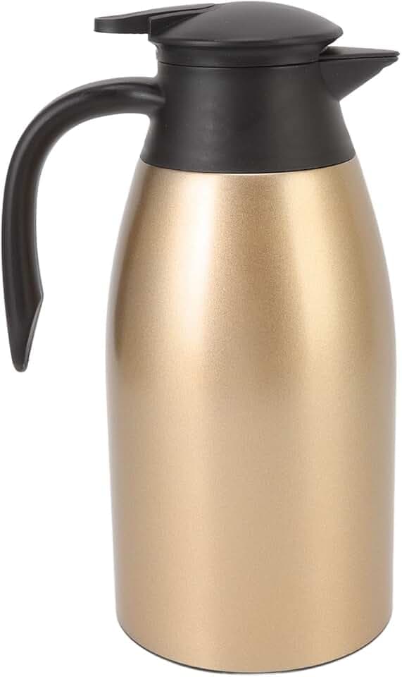 2L Thermoskanne aus Edelstahl, Thermo Kaffeekaraffe