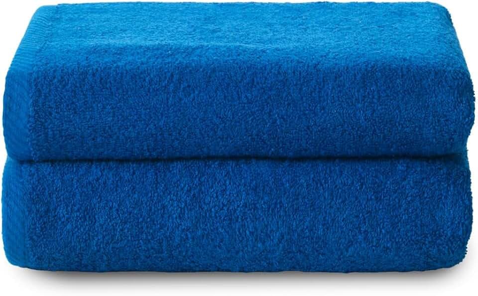 Top Towel - Plus - Große Badetücher - Badetücher - 2 Duschtücher - 100x150 cm 100 % Baumwolle - Blau