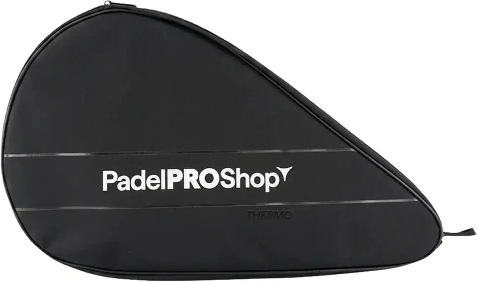 Padel Pro Shop Thermo-Paddelhülle aus Polyester, Schwarz, 48 x 30 x 2 cm