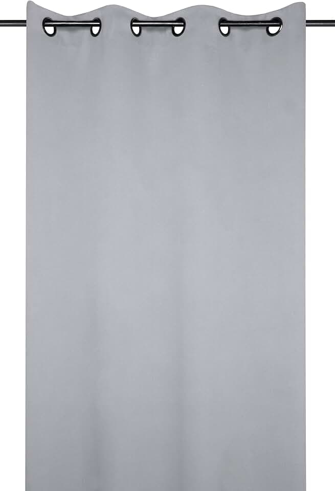 Stof Lovely Casa Notte Verdunkelungsvorhang, Polyester, Polyester, Grau, 250 x 135 cm