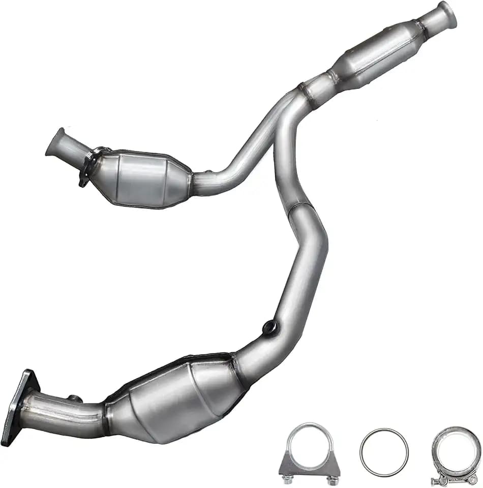 JT Exhaust Catalytic Converter Compatible with Chevrolet Silverado 1500, GMC Sierra 1500 2009 2010 2012 2013 4.3/5.3/6.0L(EPA Compliant) (Standard EPA Grade)
