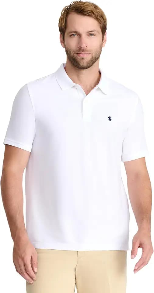 Izod Men's Advantage Performance Short Sleeve Polo Shirt