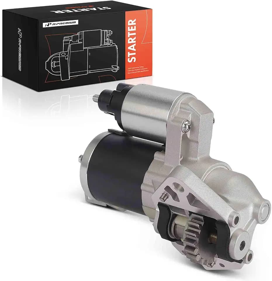 A-Premium Starter Motor, 12V 1.6KW 19 Teeth CCW, Compatible with Saturn