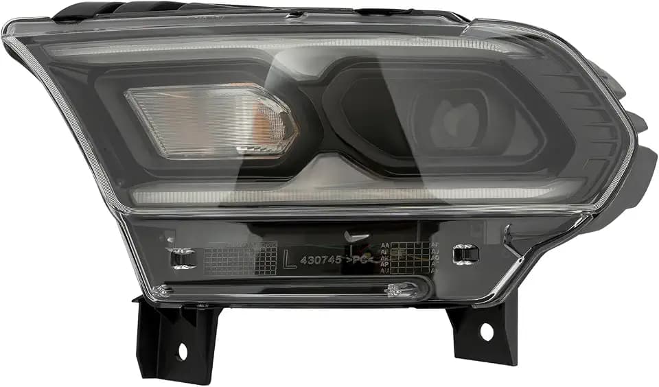 Halogen&LED Headlight Assembly Compatible with 2021-2023Dodge Durango,Front Halogen&LED Headlight Headlamp Replacement Left Driver Side (Left Headlight)