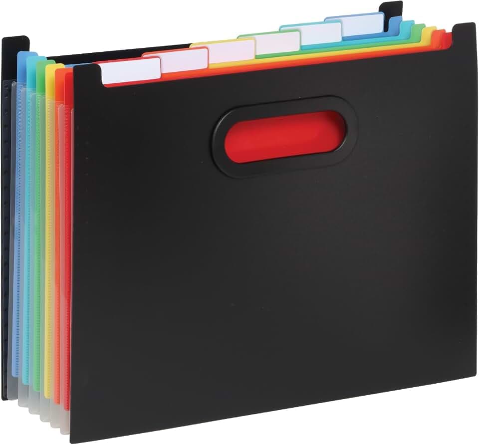 Pendaflex File Organizer, 7-Pocket, Letter Size, Expanding Accordion, Black