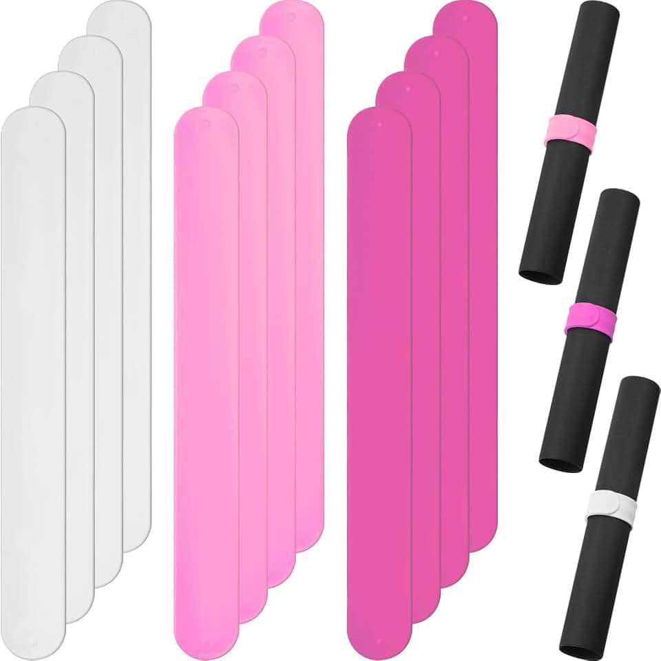 Charniol 12 Pieces Gift Wrapping Paper Roll Holder, Rose Red, Pink, White