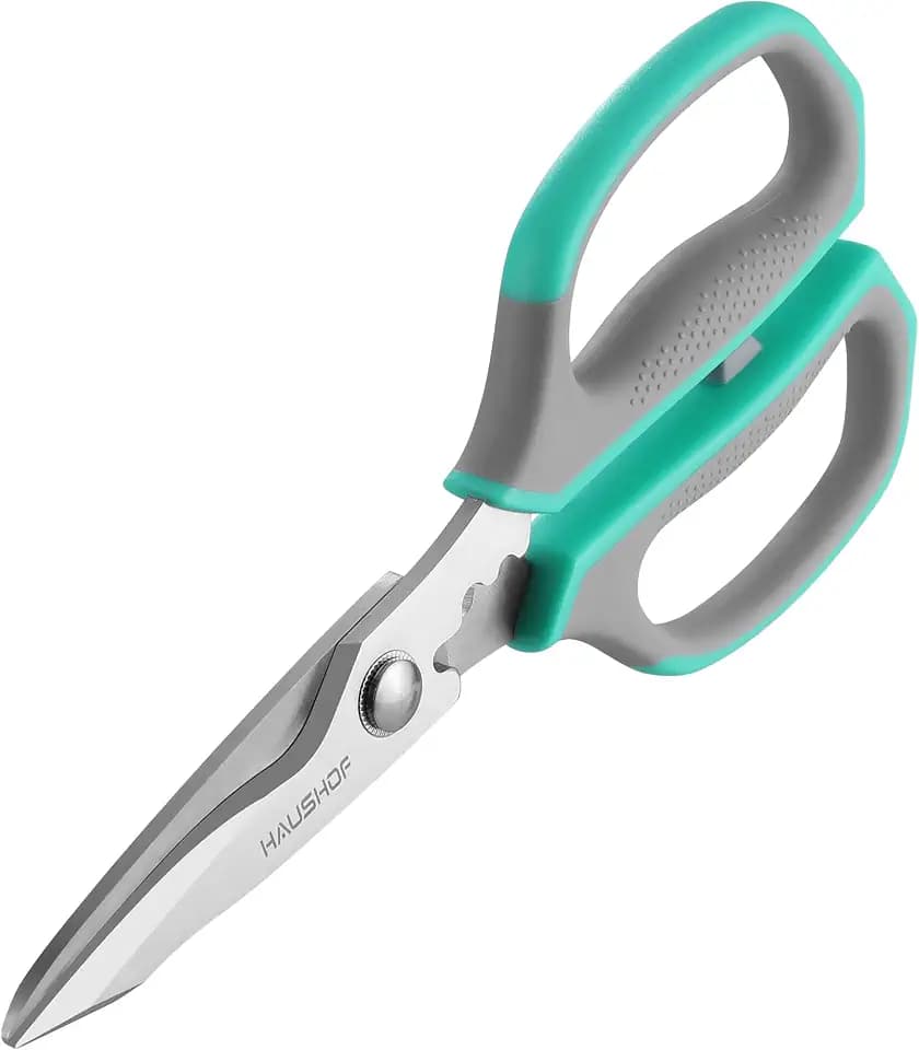 HAUSHOF Kitchen Scissors for Food, 8-1/4" Kitchen Scissors All Purpose