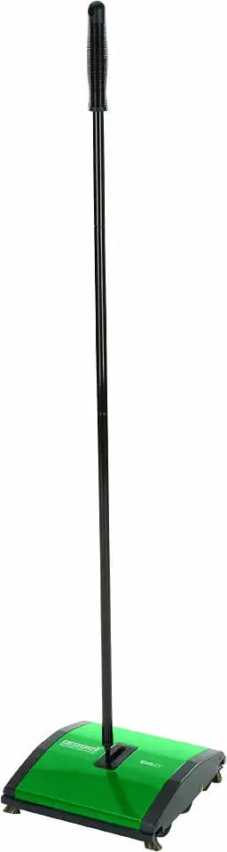 BISSELL BigGreen Commercial BG23 Sweeper with 2 Nylon Brush Rolls, 7-1/2" Cleaning Path, Green, 8.5" - 12"