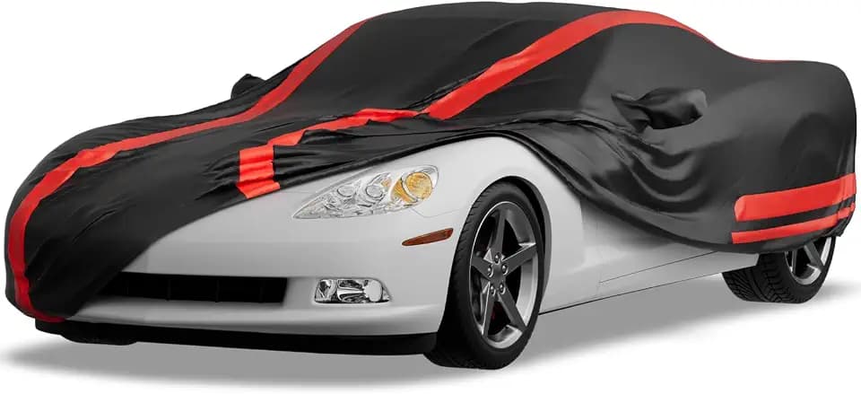 JOYTUTUS Outdoor Car Cover for 2005-2013 Corvette C6 Stingray Z06 Z51