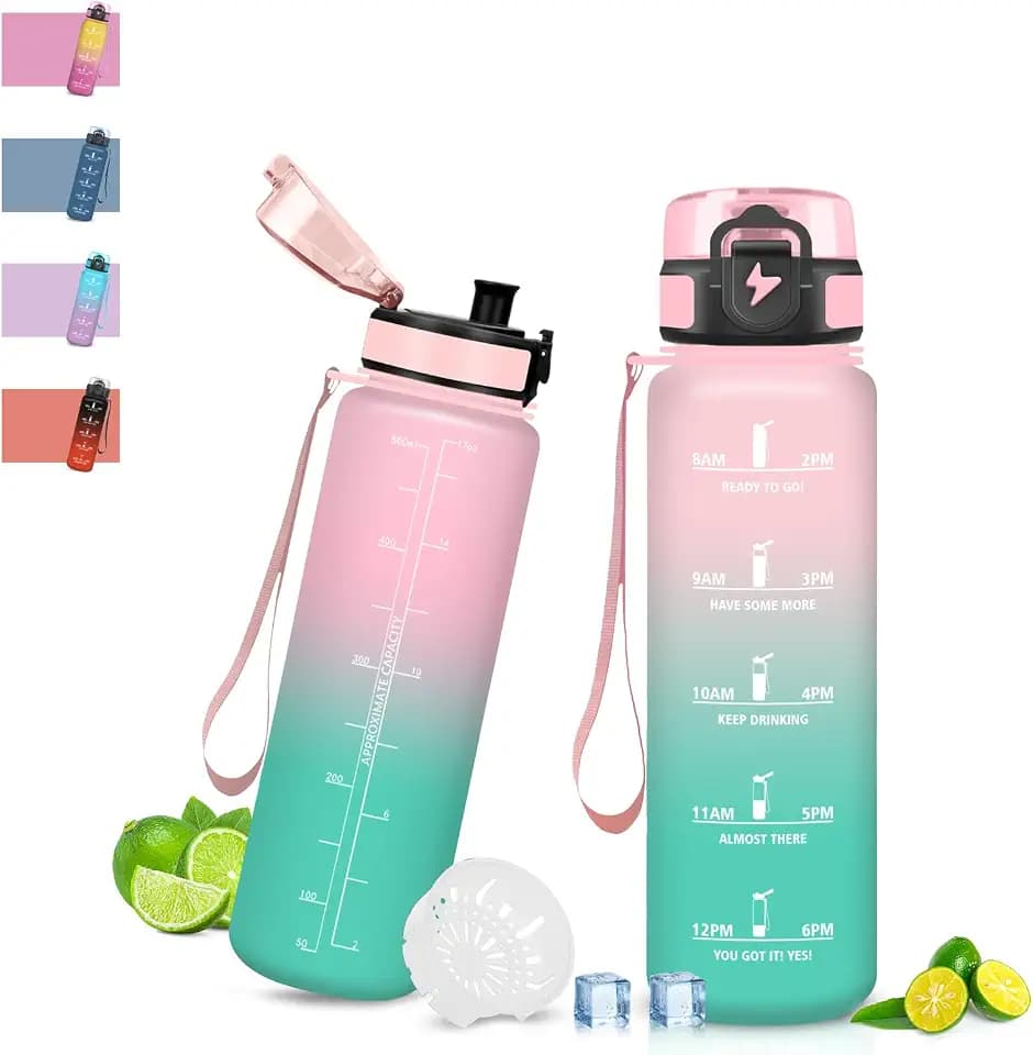 Grsta Trinkflasche 500ml, Auslaufsicher, Trinkflasche für Vélo, Kinder