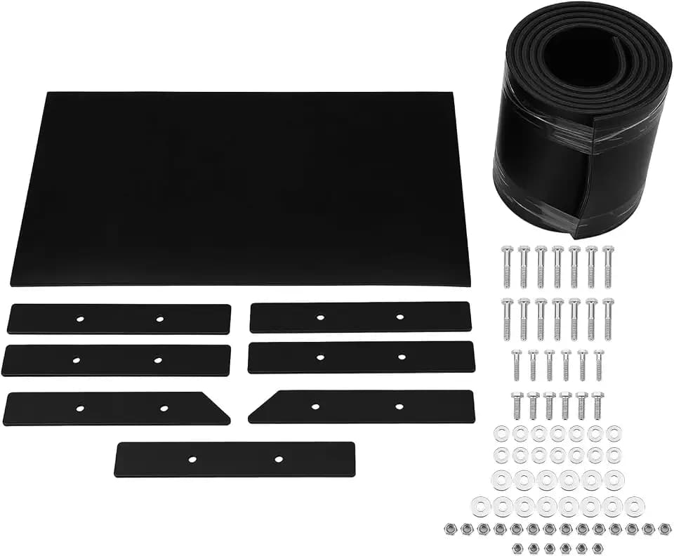 Heavy Duty Universal Snow Plow Deflector Kit 2 Sets of Rubber Sheets