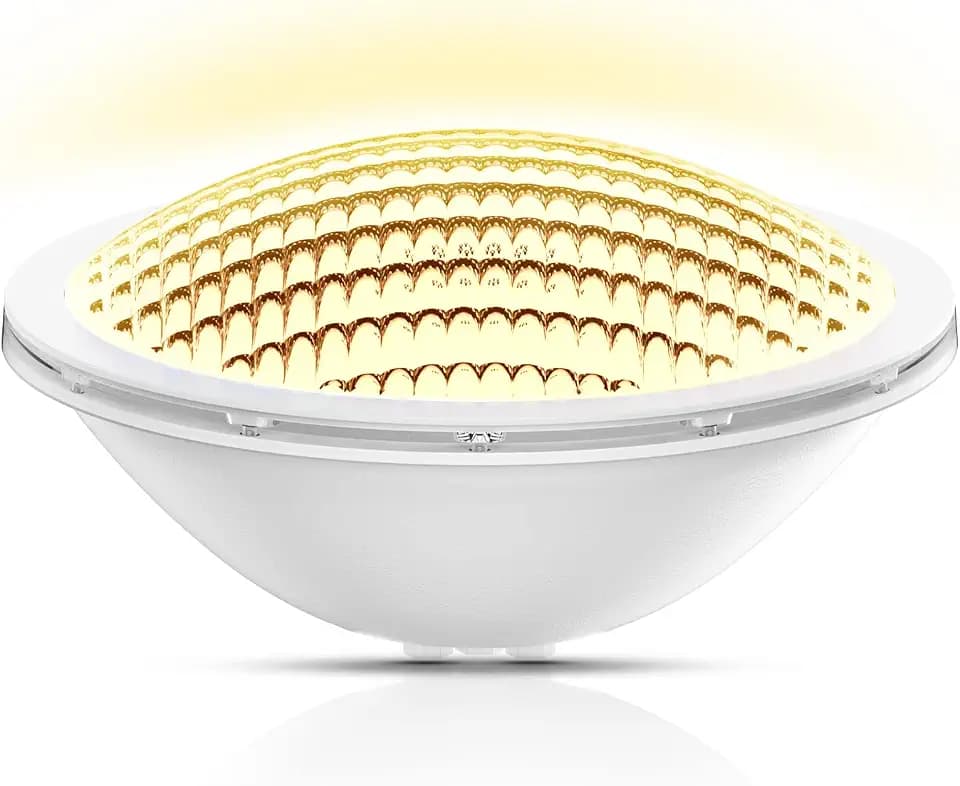 LyLmLe LED Poolbeleuchtung PAR56,18W Poolscheinwerfer Led Lampe Unterwasserscheinwerfer (Ersetzt alten PAR56 Halogenlampen) IP68 Wasserdicht, 1440lm, 12V AC/DC,3000K weiß