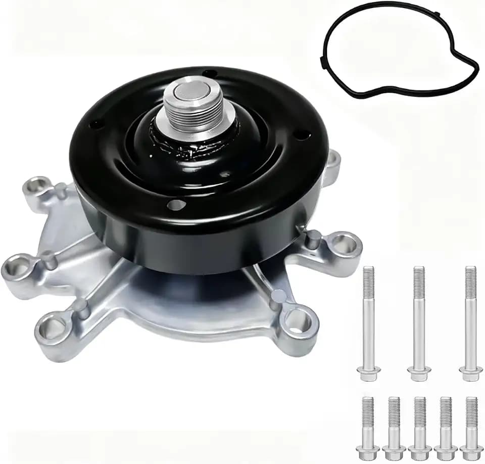 Water Pump AW7163 with Gasket & Mounting Bolts for Jeep Liberty, Grand Cherokee, Dodge Dakota, Ram 1500, Chrysler Aspen – 3.7L V6, 4.7L V8 Engine – OE Replacement, High Performance, Durable