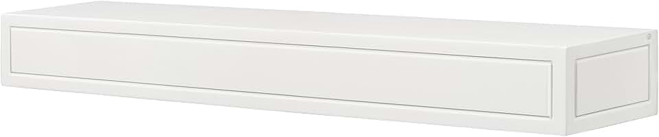 Pearl Mantels ARYB60612 Premium Grade A MDF White mantel shelf, Crisp White paint, 60"L x 9"D x 5"H, The perfect compliment to your hearth and home