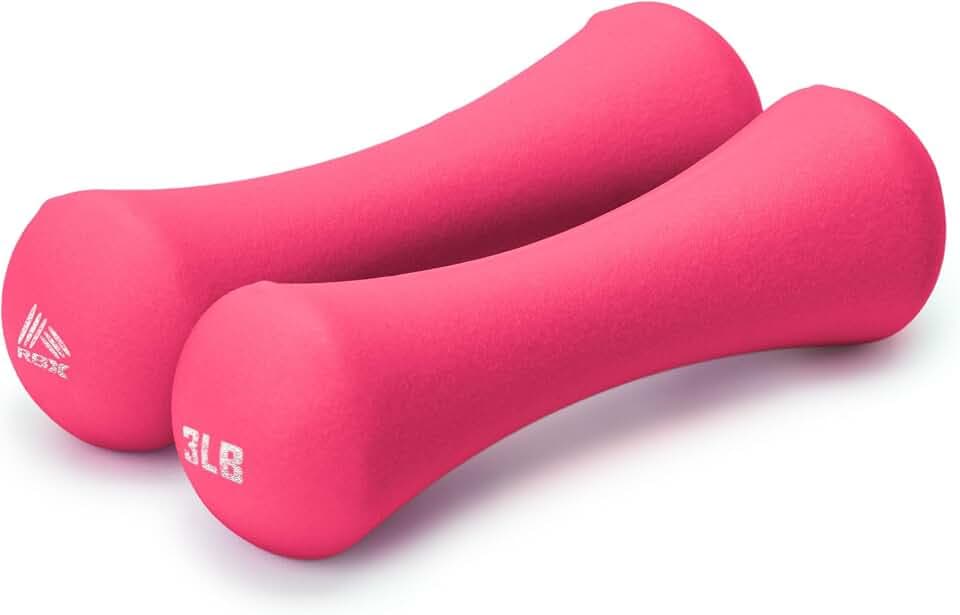 RBX Hand Weights, Neoprene Hand Weights for Home Workouts, Cardio & Strength Training, Home Gym Equipment