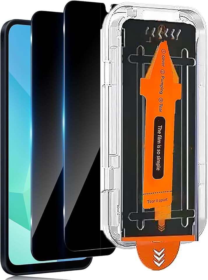 für Samsung Galaxy A17/ A16 5G für Panzerglas Sichtschutz [2 Stück]