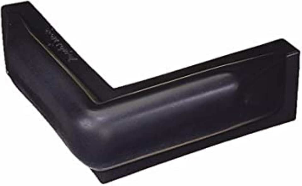 Taylor Made Dock Pro Vinyl Dock Bumper, 10" x 10" Corner Mount, 1-1/4" Cushion, Black, Protects Boats and Docks - 46076