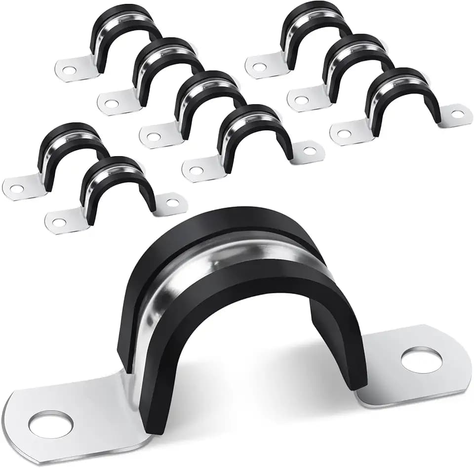 U-Rohrschellen Ø 20 mm, 10 Stück 304 Edelstahl Rohrschelle