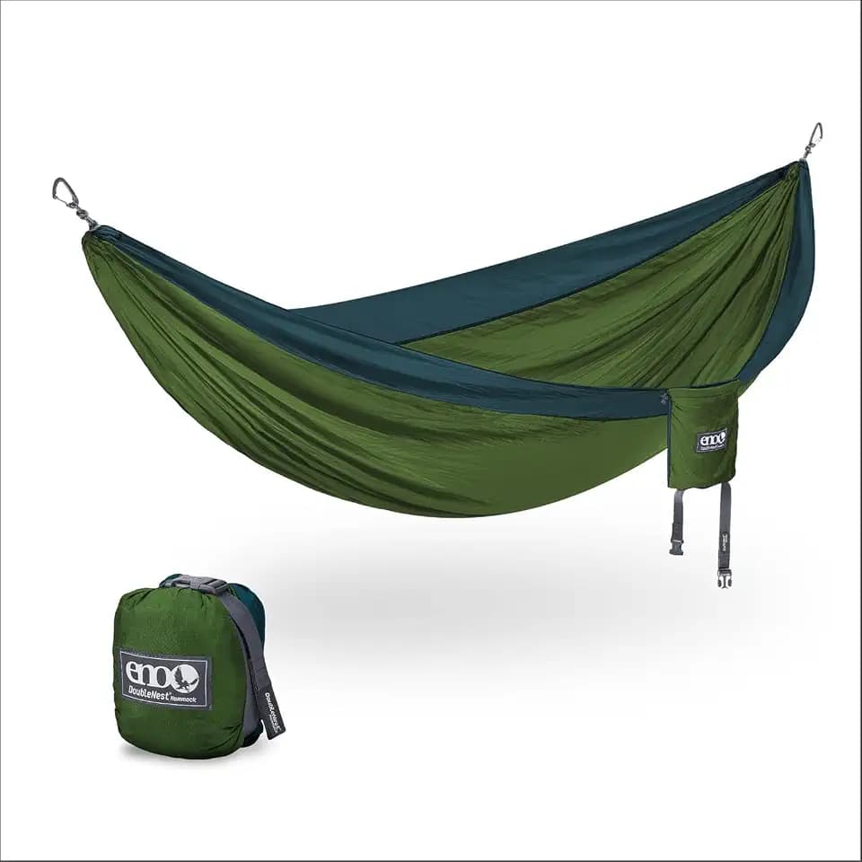 ENO, Eagles Nest Outfitters DoubleNest Lightweight Camping Hammock, 1 to 2 Person, Special Edition Colors, ATC