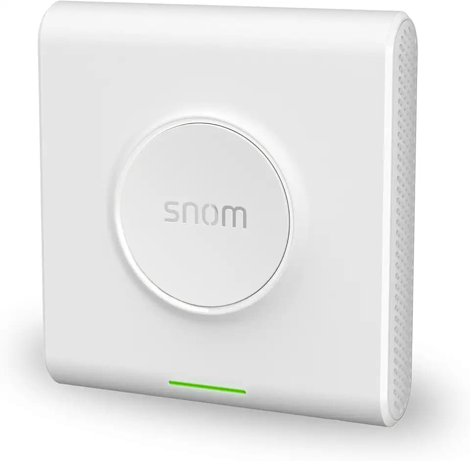 Snom M900 IP-DECT Multicell-Basisstation (bis zu 4.000 Basisstationen, bis zu 16000 Mobilteile, bis zu 8 Paralell-Anrufe pro Basis, PoE), Weiß, 00004426