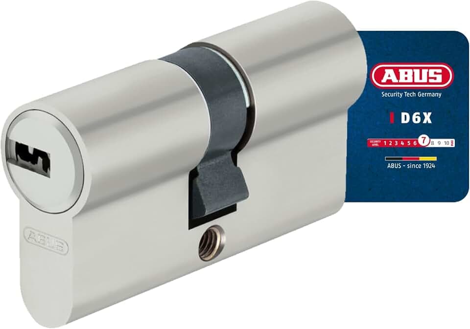 ABUS Profilzylinder D6XNP 30/45 - Doppelzylinder mit 5 Schlüsseln