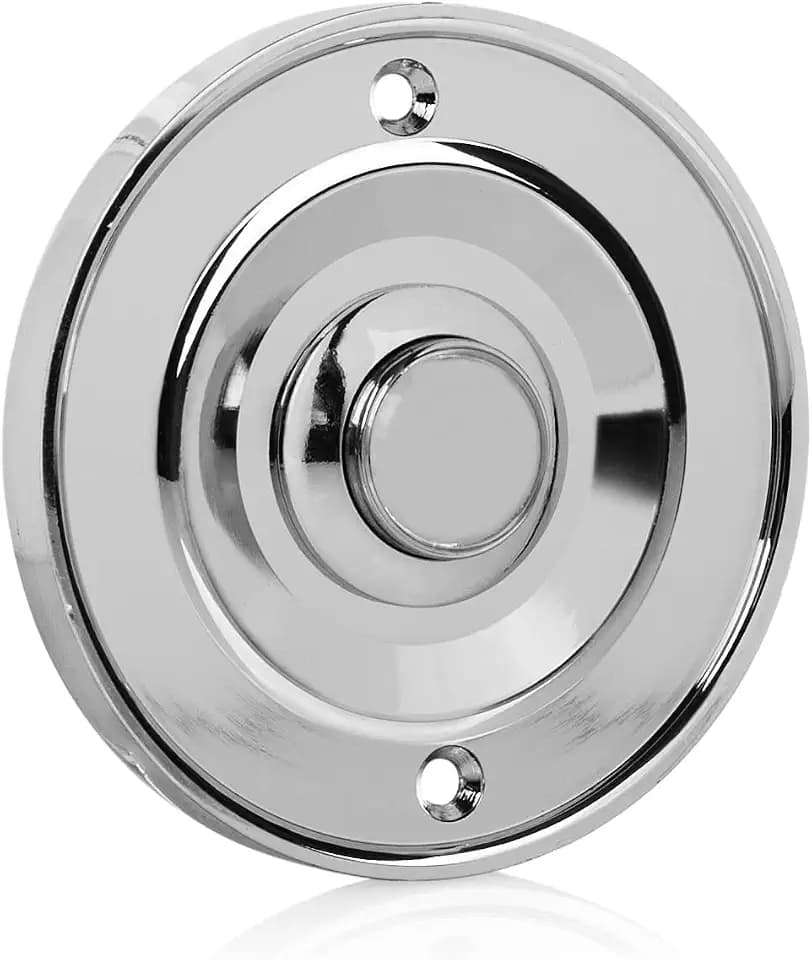 Byron DBW-21073 Klingelknopf – Unterputzmontage – Silber/Chromoptik