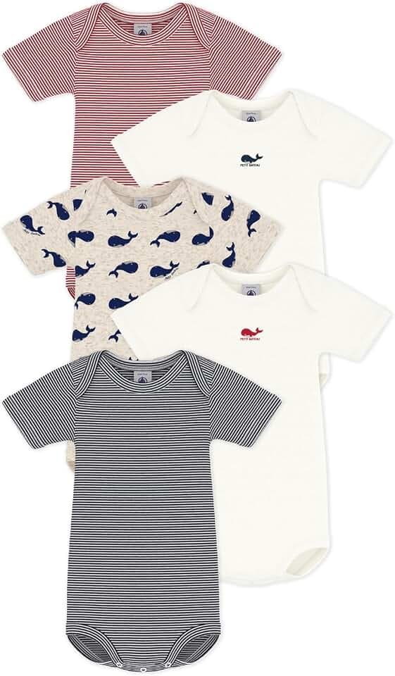 Petit Bateau Unisex Baby A0fp5 Unterwäsche für den Tag (5er Pack)