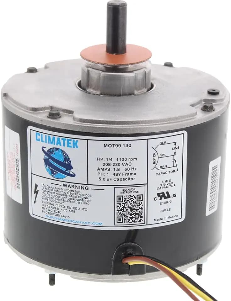 HC39GE236 - ClimaTek Fan Motor Replaces HC39GE236 HC39GE236A HC39GE234