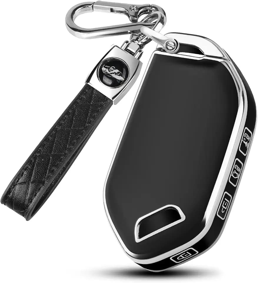 FT FUNTOR for KIA Key Fob Cover with Keychain, 5 Button