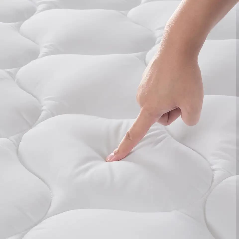 DUANDUAN Matratzen Topper 140x200 cm Weich und Atmungsaktiv, Weiß