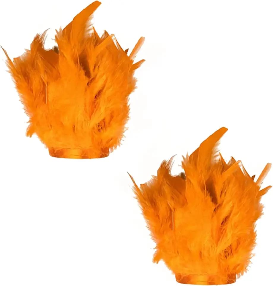 2Pack Feather Slap Bracelet Cuffs, Feather Snap Ring, Feather Cuffs Wrist