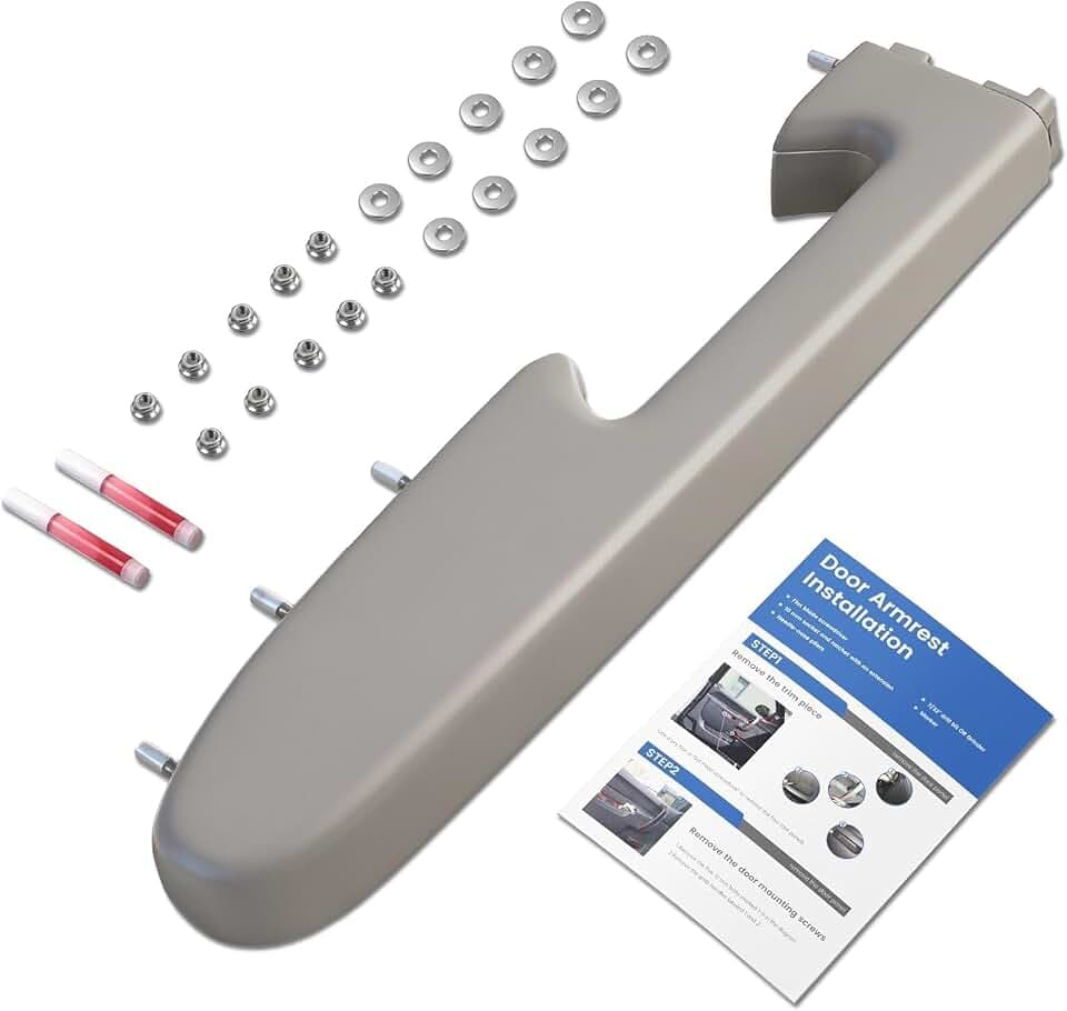 Front Left Driver Side Armrest Repair Kit 22818466 (Gray)