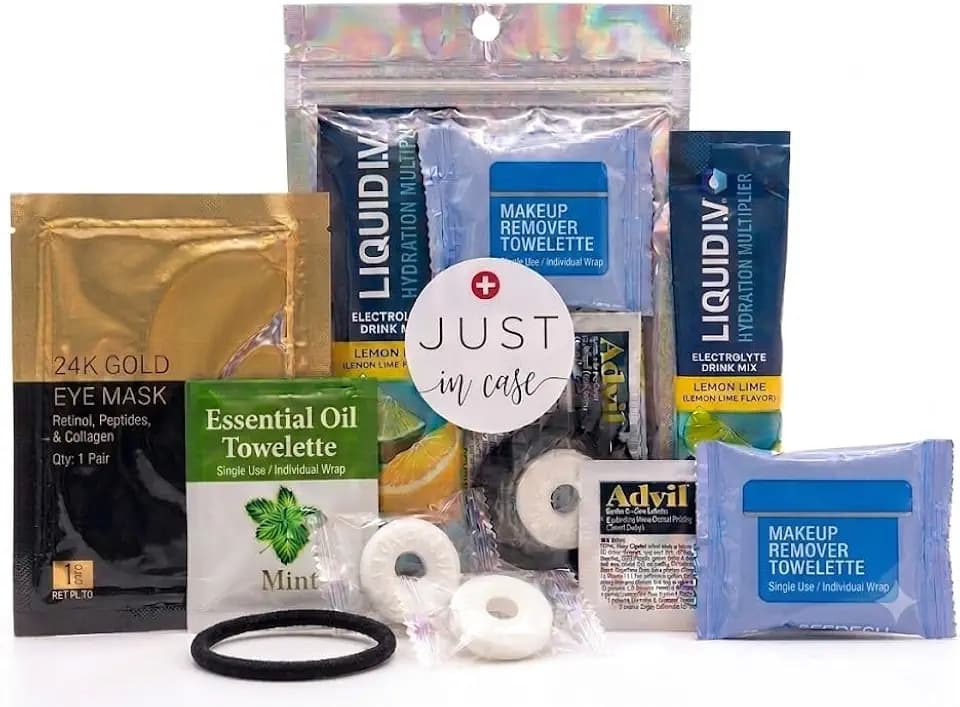 Hangover Kit – Pre-Filled Party Favor Bag | Recovery & Hydration Goodie for Bachelorette, Wedding, Birthday, Girls Trip & Celebrations