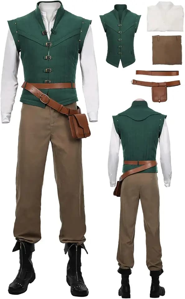 Prinz Cosplay-Outfits für Erwachsene, Weste, Hemd, Hose, komplettes Set, Kostüm für Herren, Halloween