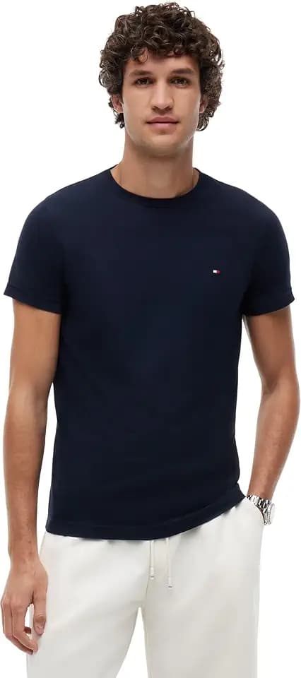 Tommy Hilfiger Herren T-Shirt Kurzarm Core Stretch Slim Fit
