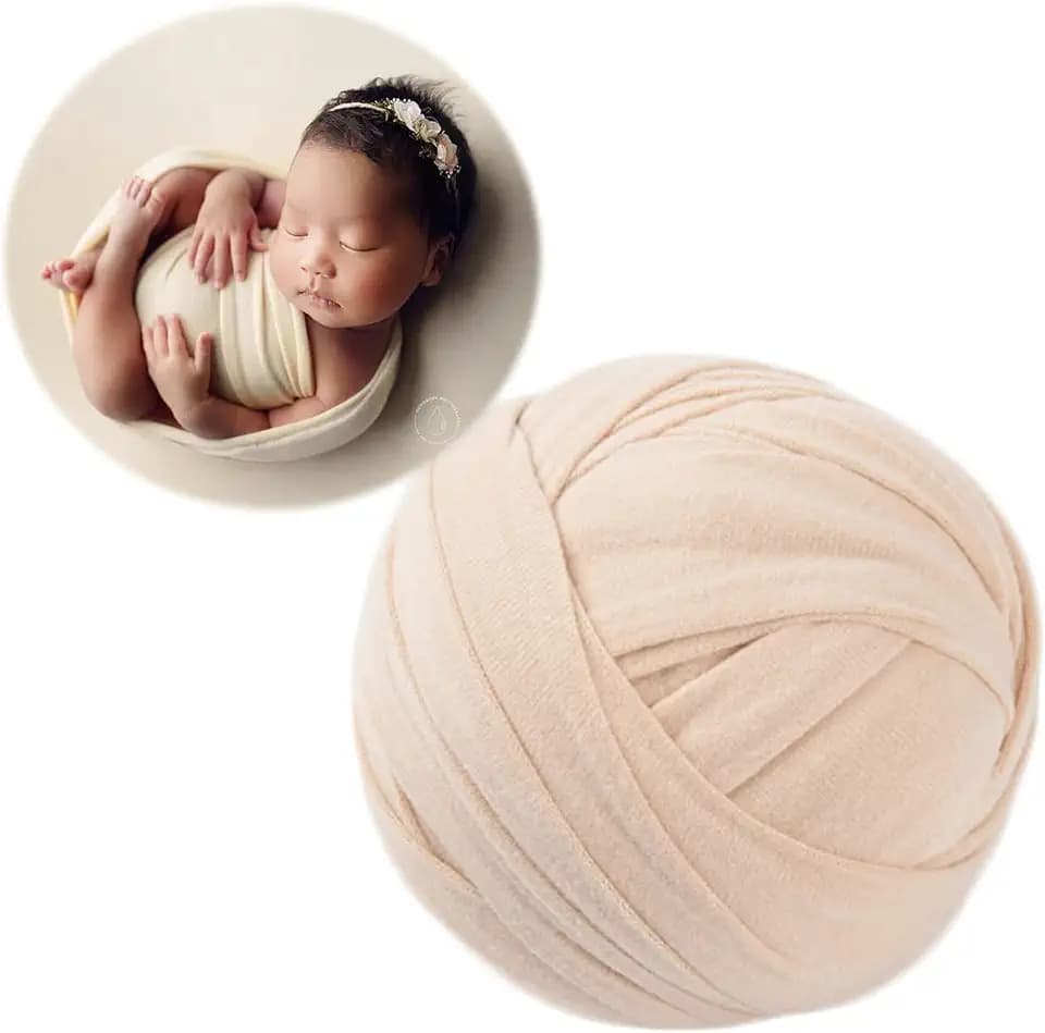 Zeroest Newborn Photography Outfits Props Stretch Wraps (Nude)