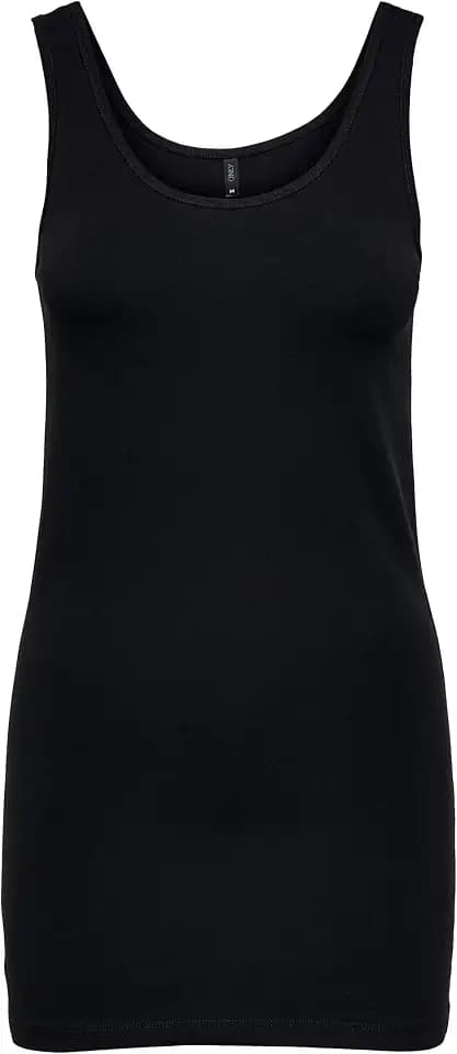 ONLY Damen Onllive Love Long Tank Noos Top (1er Pack)